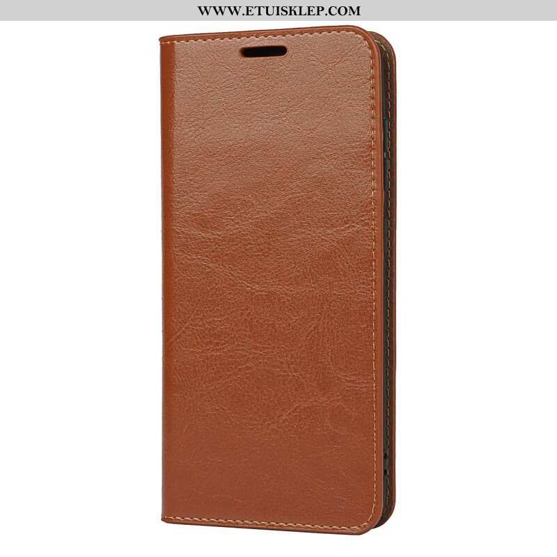 Etui Na Telefon do Samsung Galaxy S21 FE Etui Folio Prawdziwa Skóra